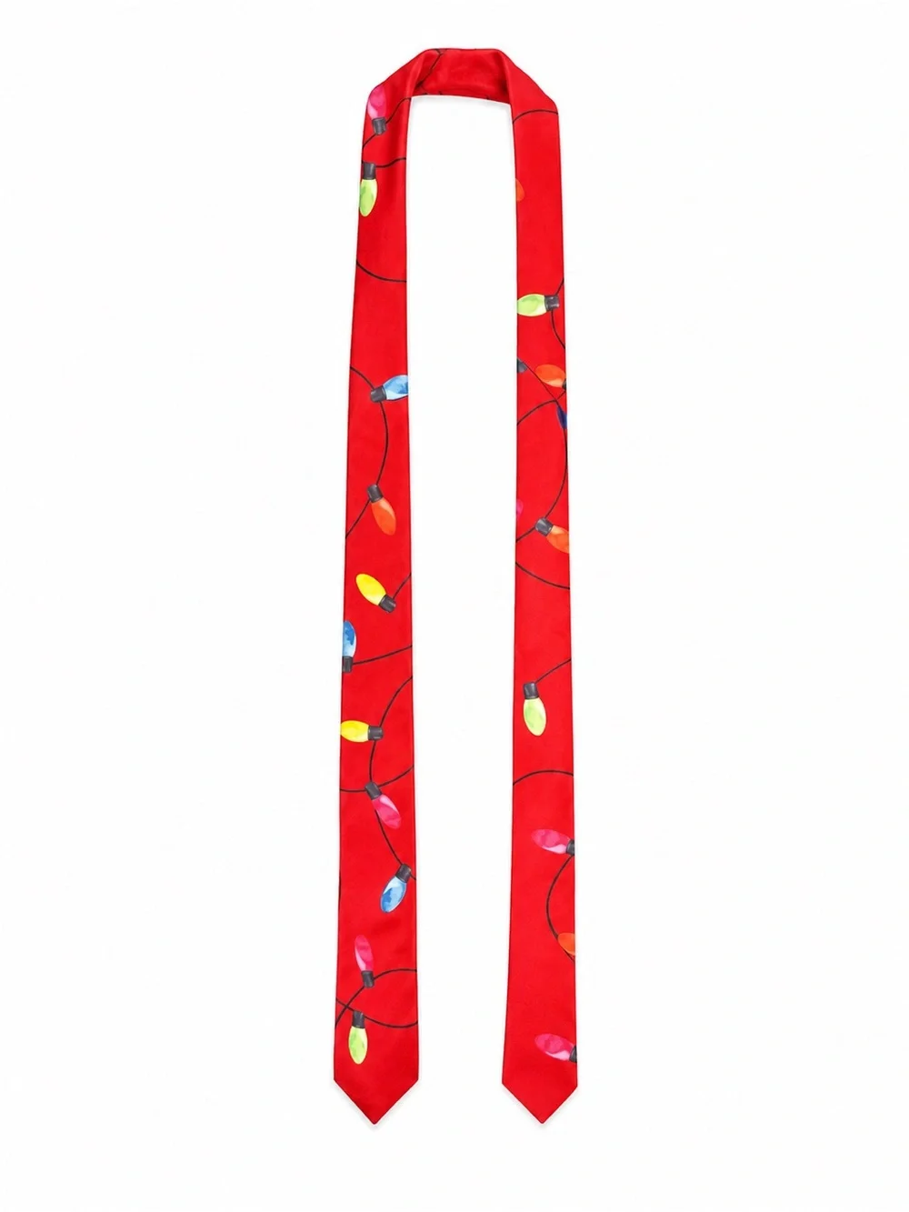 Life of the Party Christmas Lights Novelty Necktie Red Holiday Tie